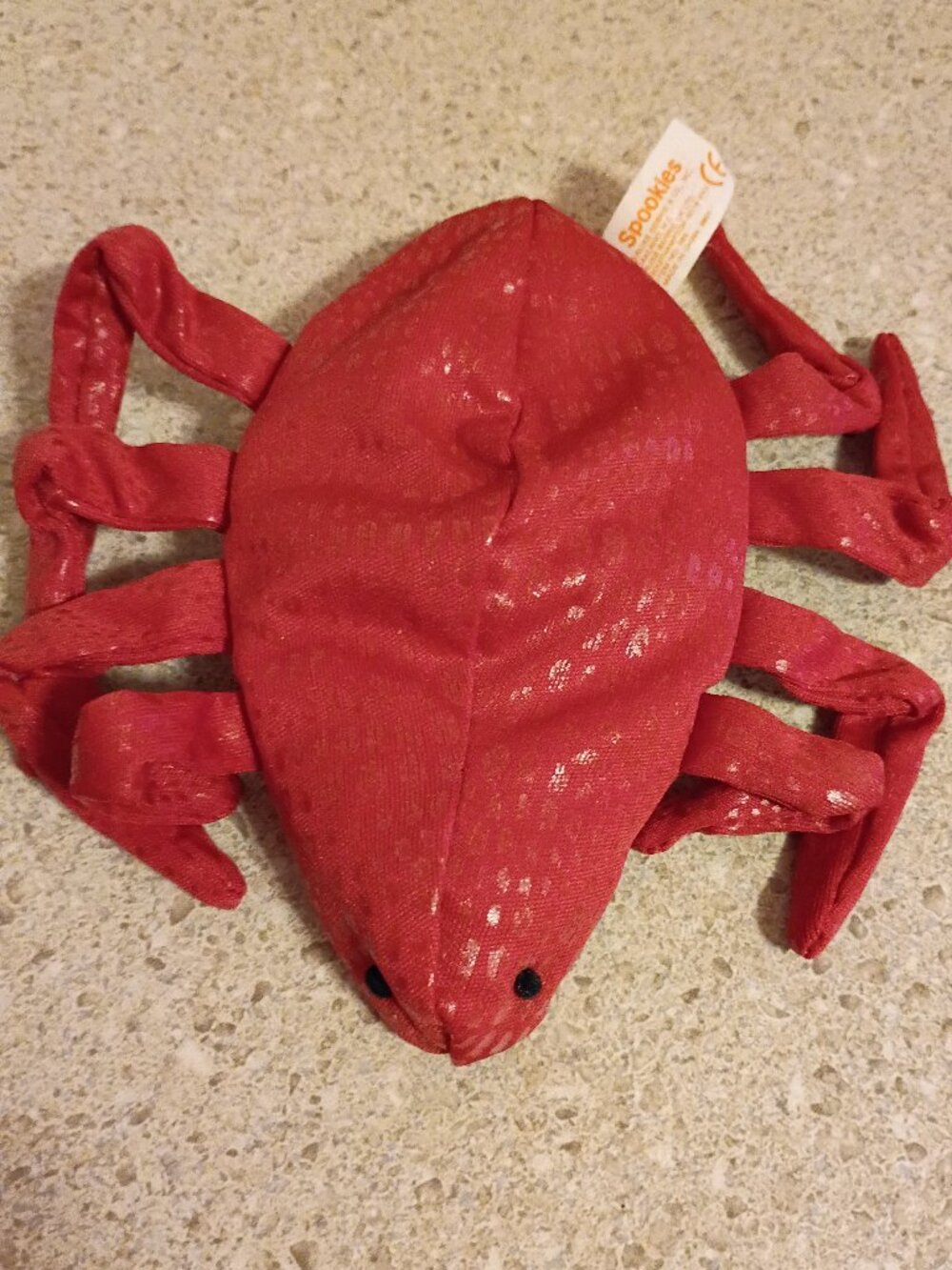 Rare HTF Vintage Russ Berrie SPOOKIES Small 5" Red Halloween Spider-Pellets 90s